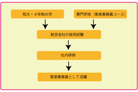 客室乗務員になるまでの道のり